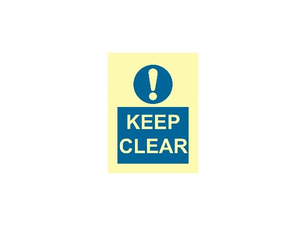 Keep clear 150 x 200 mm - PET