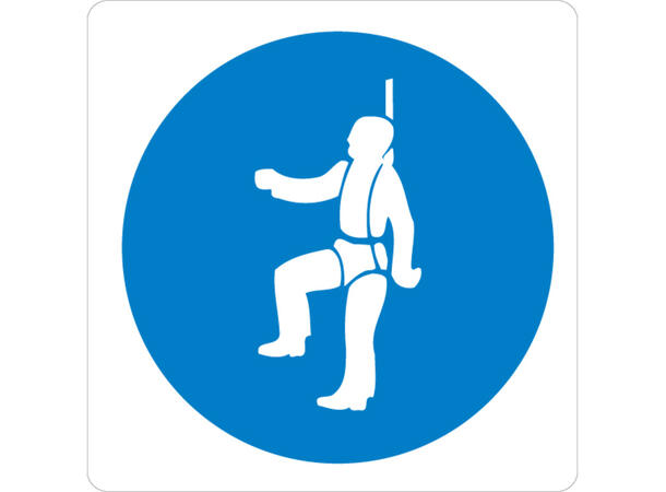 Redningssele påbudt 200 x 200 mm - Aluminium 