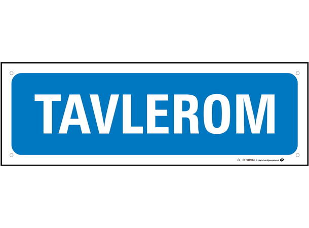 Tavlerom 300 x 100 mm - Aluminium 