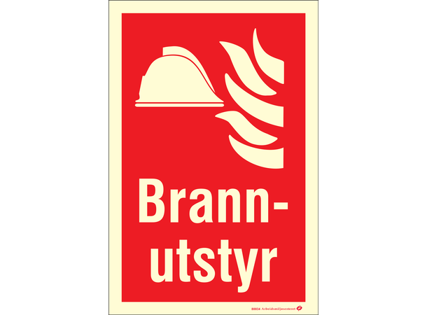 Brannutstyr 200 x 300 mm - Aluminium Etterlysende 