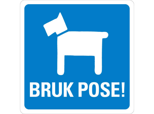 Bruk hundepose 200 x 200 mm - Aluminium 