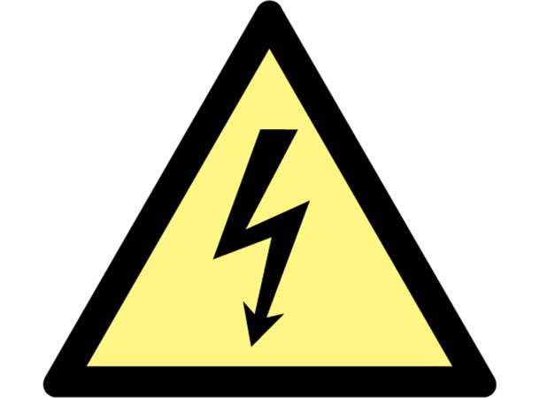 Danger: electricity 200 x 200 mm - VS