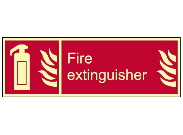 Fire extinguisher 300 x 100 mm - PET