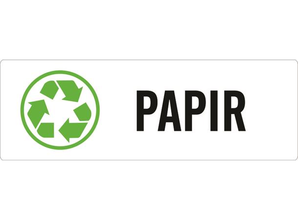 Miljømerke PAPIR 30 x 10 cm - VS
