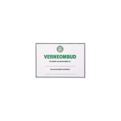 Verneombudsplakat i papp 200 x 150 mm