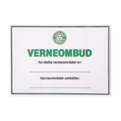 Verneombudsplakat i papp 200 x 150 mm