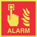 Alarm (brann) 118 x 118 mm - AE