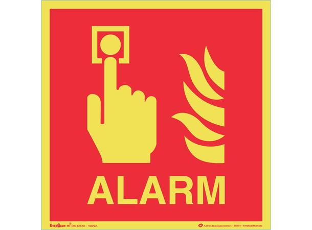 Alarm (brann) 118 x 118 mm - AE