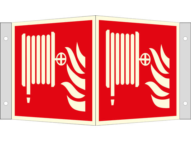 Brannslange plogskilt 150 x 150 mm - Aluminium Etterlysende 