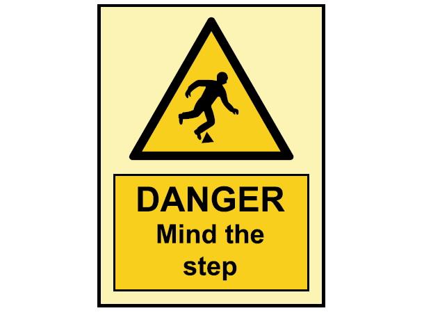 Danger Mind the step 150 x 200 mm - PET