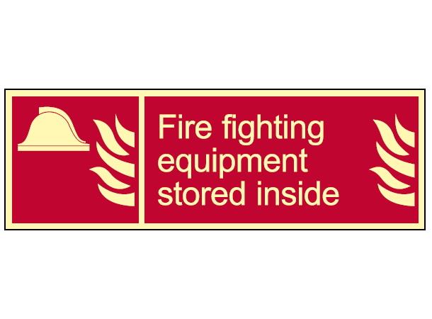 Fire equipment stored inside 300 x 100 mm - PET