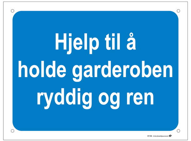 Hold garderoben ryddig 200 x 150 mm - A 