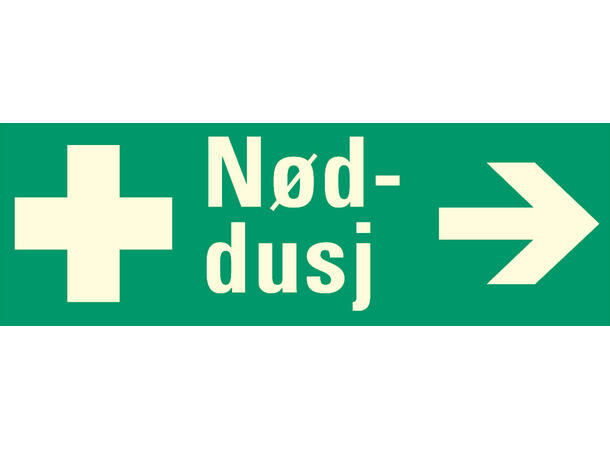 Nøddusj pil HØYRE 354 x 118 mm - Aluminium Etterlysende 