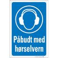 P&#229;budt med h&#248;rselvern 200 x 300 mm - A