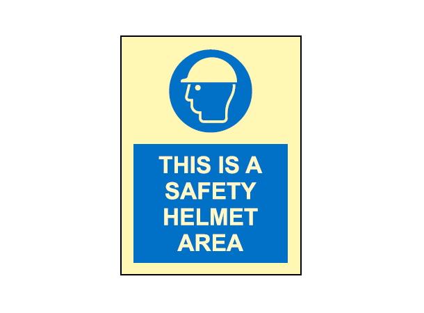 Safety helmet area 150 x 200 mm - PET