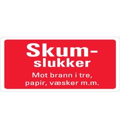 Skumslukker tilleggsskilt 200 x 100 mm - A