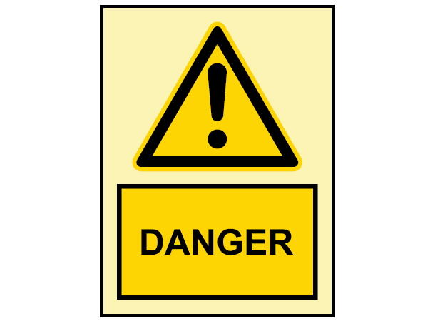 Danger 150 x 200 mm - PET 