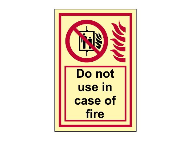 Do not use elevator…. 100 x 150 mm - VS