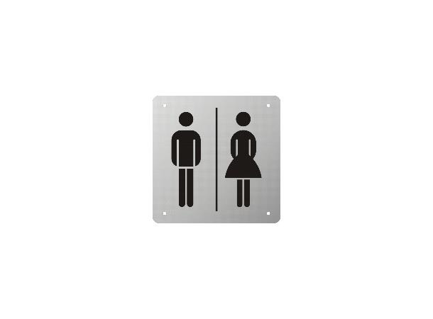 Dørskilt Toalett mann/kvinne