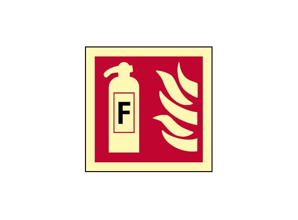 Fire extinguiser with foam 150 x 150 mm - PET