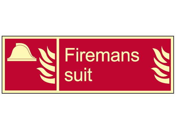 Firemans suit 300 x 100 mm - PVC