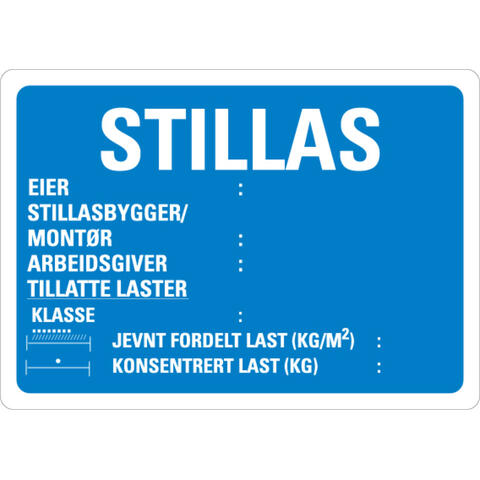 Stillas 600 x 400 mm - Aluminium