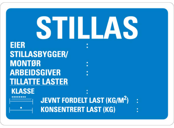 Stillas 600 x 400 mm - Aluminium 