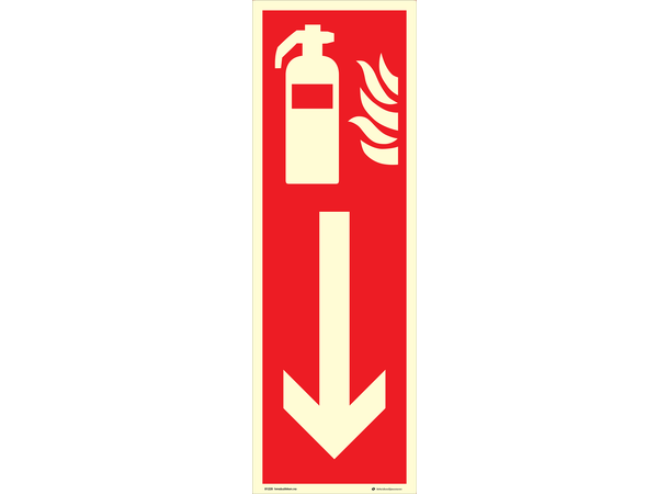 Brannslukker 200 x 600 mm - AE 