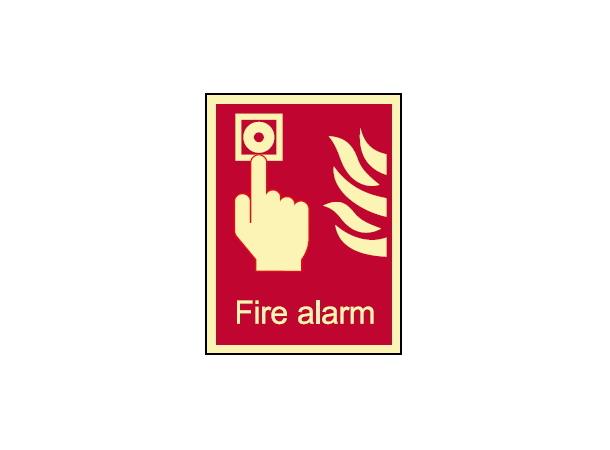 Fire alarm 150 x 200 mm - PET