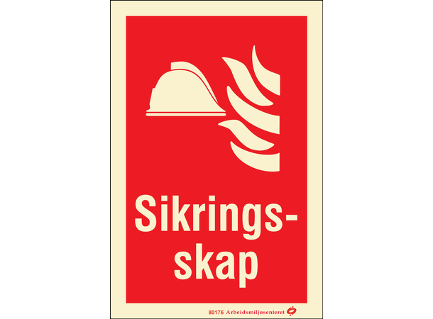 Sikringsskap 100 x 150 mm - Aluminium Etterlysende 