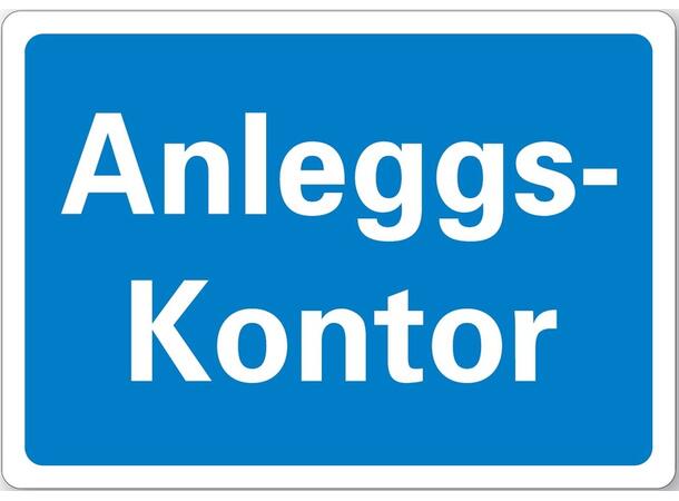 Anleggskontor 400 x 300 mm - Aluminium 