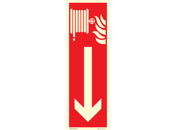 Brannslange 200 x 600 mm - Aluminium Etterlysende 