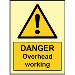 Danger Overhead working 150 x 200 mm - PET