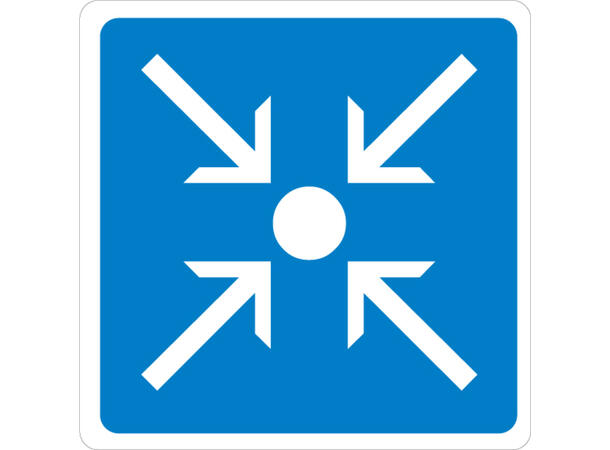 Møteplass 200 x 200 mm - Aluminium 