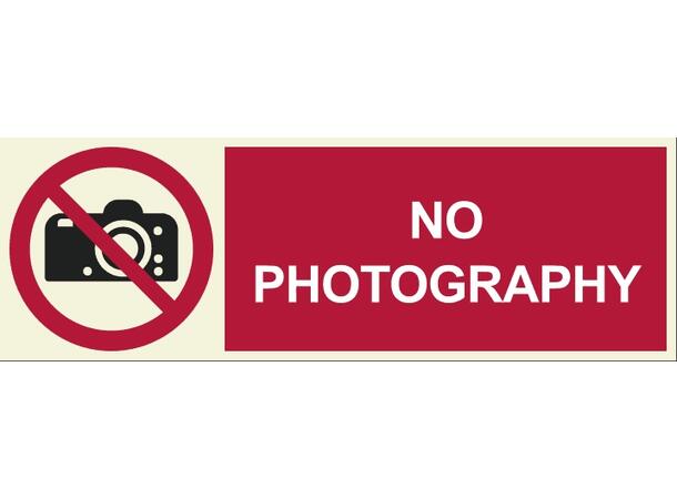 No photography 300 x 100 mm - PVC