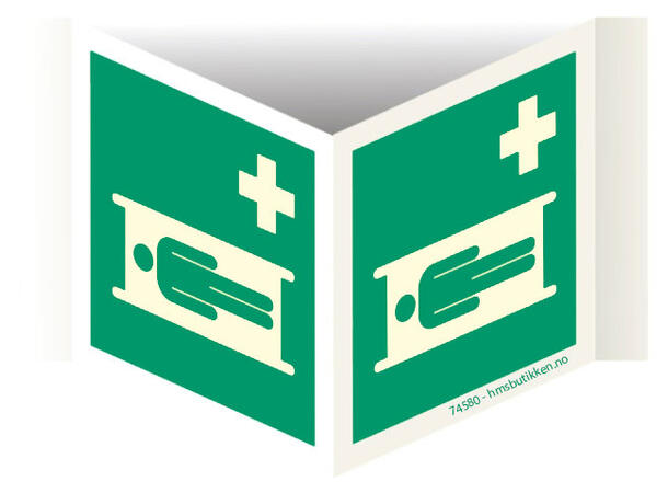 Sykebåre plogskilt 150 x 150 mm - Aluminium Etterlysende 