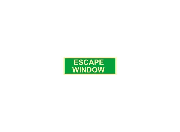 Escape window 300 x 100 mm - PET