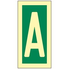 Letter A 75 x 150 mm - PET