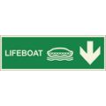 Lifeboat down 300 x 100 mm - PET