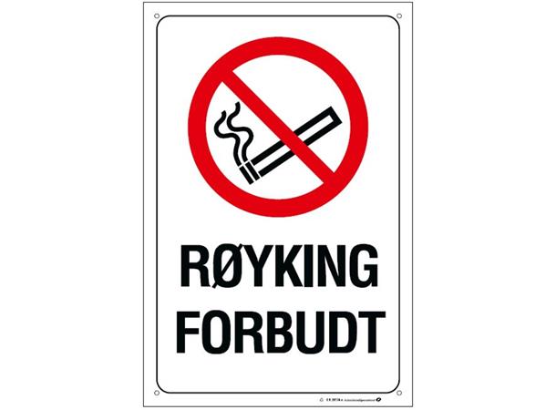 Røyking forbudt 200 x 300 mm - A