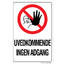 Uvedkommende ingen adgang 150 x 200 mm - A