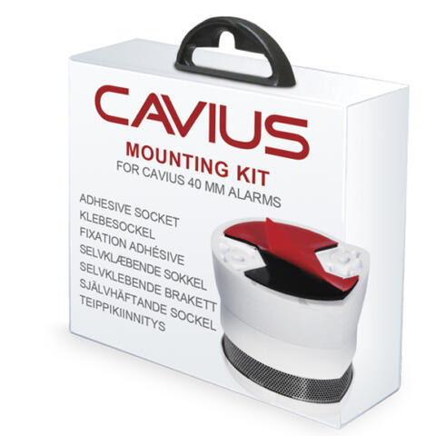 Cavius Selvklebende festebrakett 40 mm Til frittst&#229;ende r&#248;ykvarslere