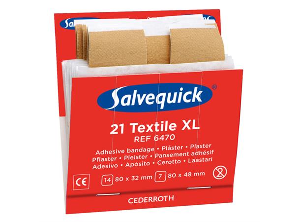 Salvequick Ekstra Stort Tekstilplaster REF 6470