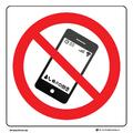 Bruk av mobiltelefon forbudt 200 x 200 mm - VS