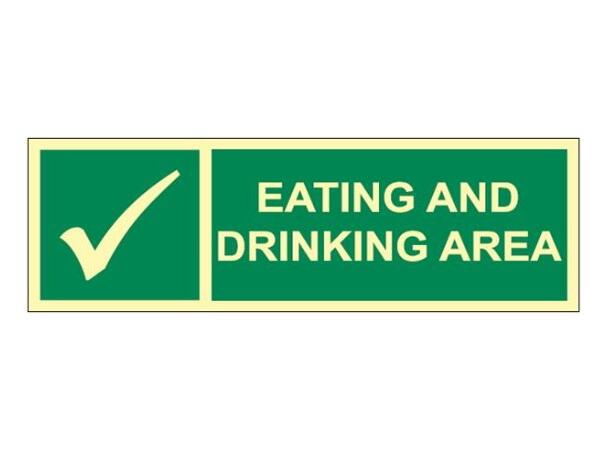 Eating and drinking area 300 x 100 mm - PET 