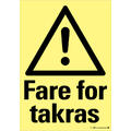 Fare for takras 200 x 300 mm - Aluminium