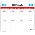 HMS-Tavle SPESIAL 100x125cm  - klyper