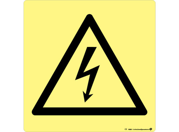 Høyspenning 200 x 200 mm - Aluminium 