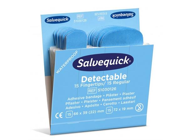 Salvequick refill blå detekt fingertupp REF 51030126