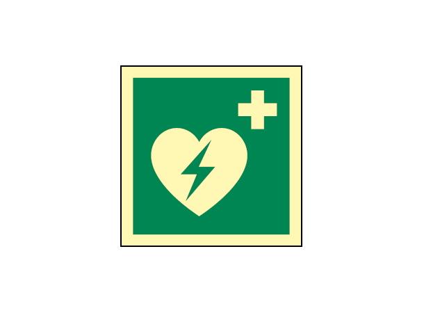 AED (heart defibrillator) 150 x 150 mm - PET